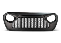Front Grill for Jeep Gladiator JT 2018-2025 Wrangler JL Accessories Matte Black Grille Bumper Mesh