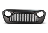Front Grill for Jeep Gladiator JT 2018-2025 Wrangler JL Accessories Matte Black Grille Bumper Mesh