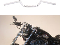 Motorcycle 7/8" Handlebar Cafe Racer Ace Clubman Style Handlebars 22MM Universal For Bobber Custom Application Chrome